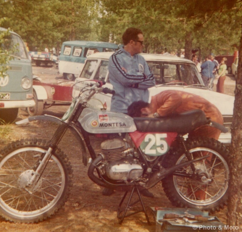Vehkosen Montesa Cappara 250 1972. Pedro Pi Team Manager