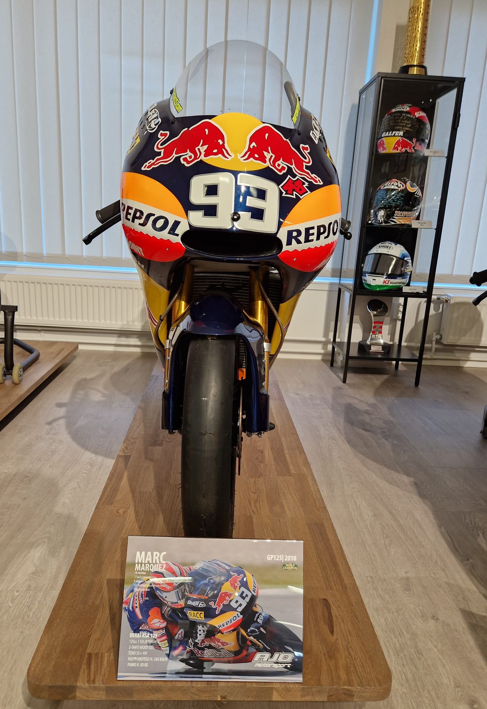 Marc Marquez's 125 cc winning bike from 2010